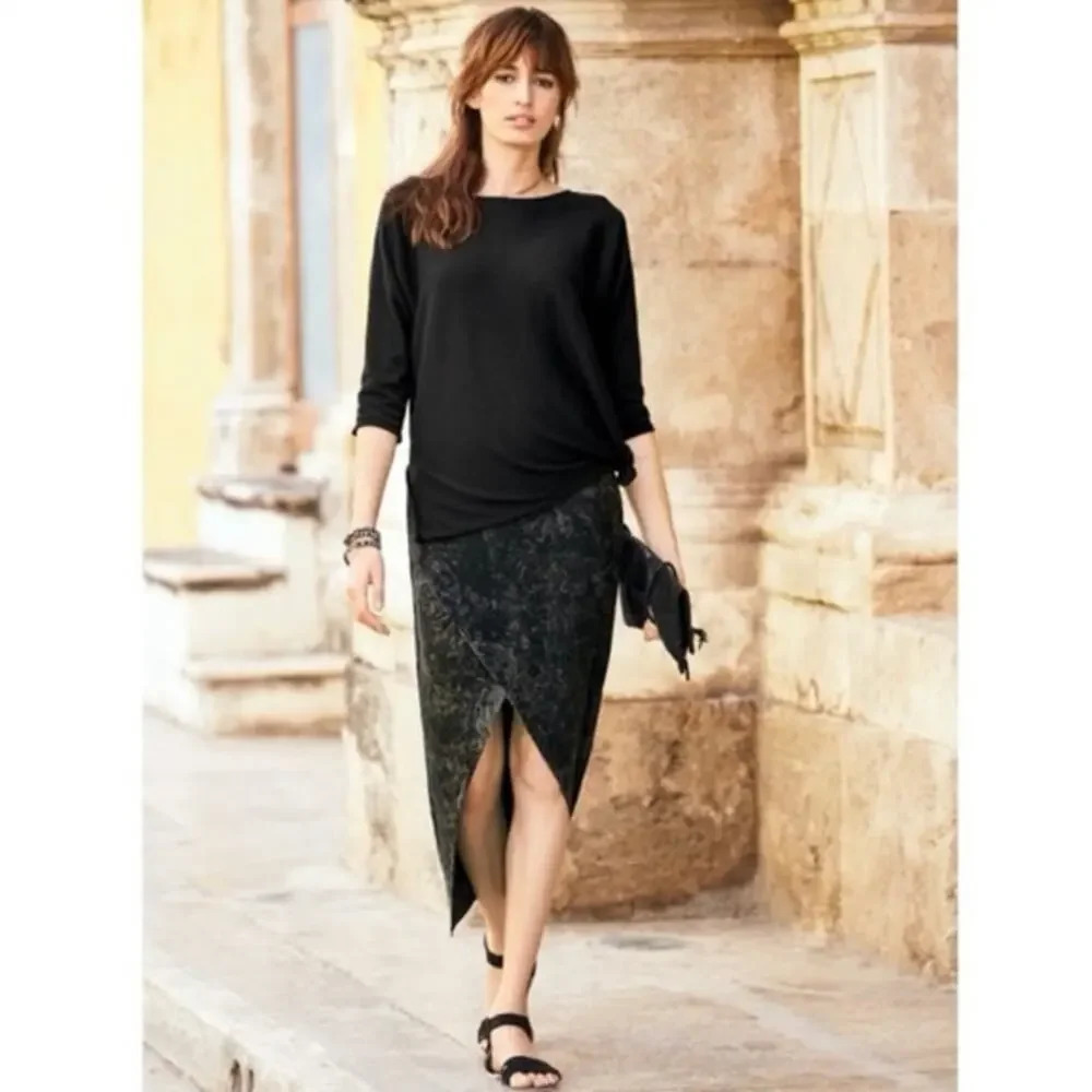 Peruvian Connection Lotus Pima Cotton Skirt Size M